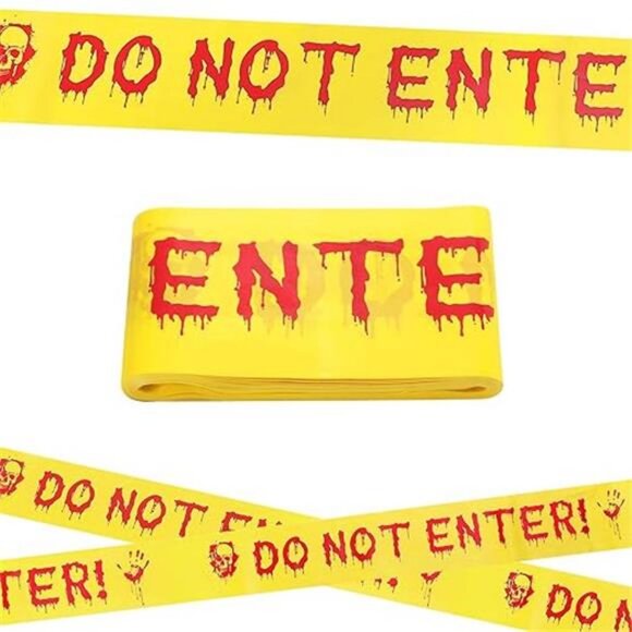 Halloween Decorations Caution Tape 2.95 inches*82 feet Do Not Enter Tape Scary - Picture 8 of 8